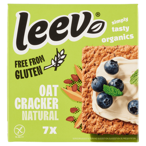 Leev Oat cracker naturel glutenvrij - Dirk
