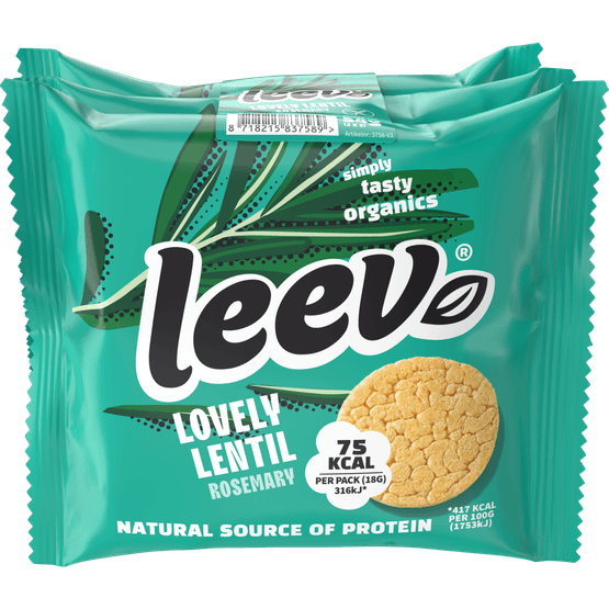 Leev Protein wafels lentil rosemary - Dirk