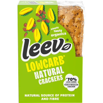 Leev® bio LOWCARB crackers natural - JUMBO