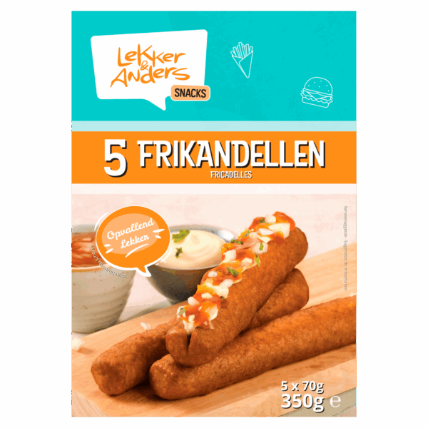 Lekker & Anders Frikandel 5st - PLUS