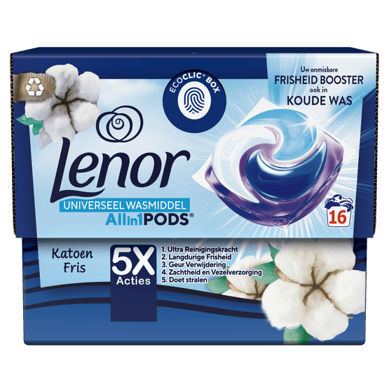 Lenor Vloeibaar wasmiddel all-in 1 pods bloemenboeket - Dirk