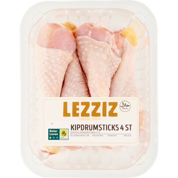 Lezziz Kipdrumsticks Halal 4 Stuks - JUMBO