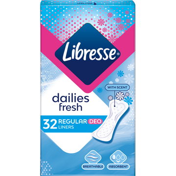 Libresse Normal Deo Fresh Inlegkruisjes 32 Stuks - JUMBO