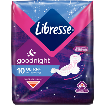 Libresse Ultra Thin Goodnight Wings Maandverband - JUMBO