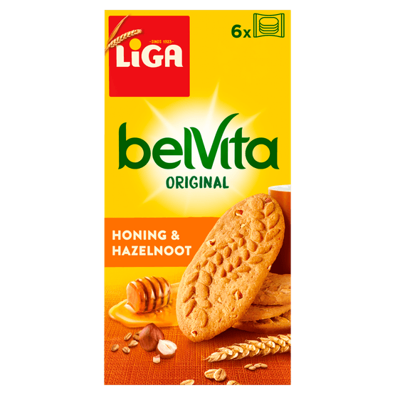 Liga Belvita honing & hazelnoot - Dirk