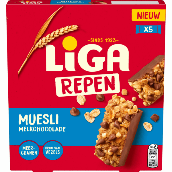 Liga Muesli Reep Melkchocolade - PLUS
