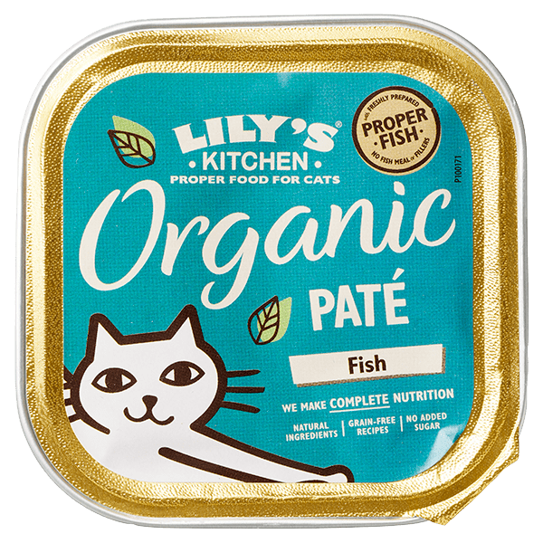Lily's Kitchen Cat Organic Paté Fish kuip - PLUS