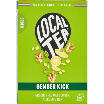 Localtea Gember Kick Groene Thee met Gember