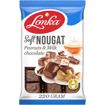 Lonka Soft Nougat Pinda's & Melkchocolade - JUMBO