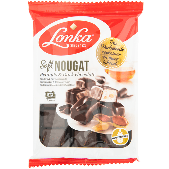 Lonka Soft nougat pinda puur - Dirk