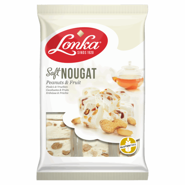 Lonka Soft nougat pinda vrucht - PLUS
