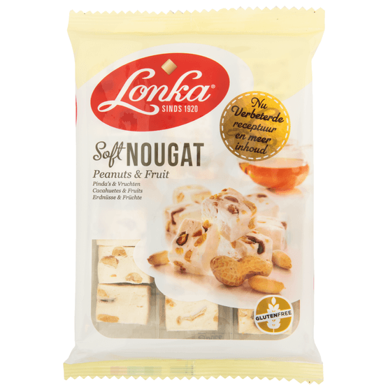 Lonka Soft nougat pinda-vruchten - Dirk