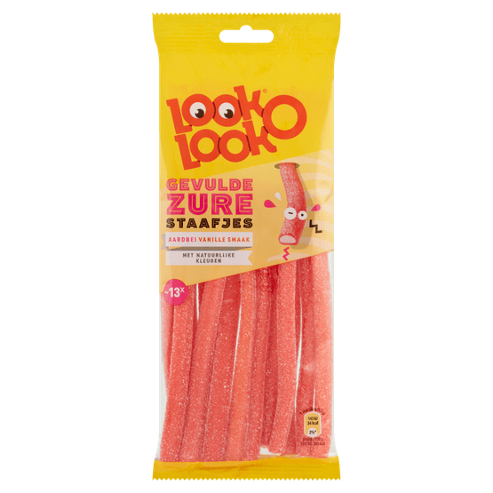 Look O Look Zuur gevulde staafjes Zuur Snoep Zak - Dirk