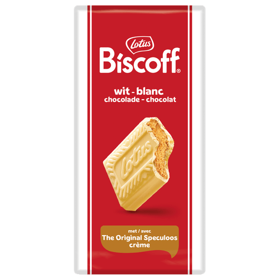 Lotus Chocoladereep wit met speculooscreme - Dirk