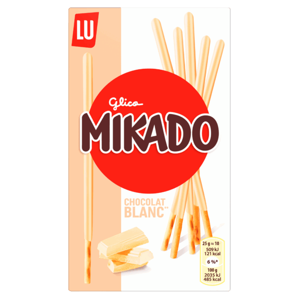 Lu Mikado witte chocolade koekjes - PLUS