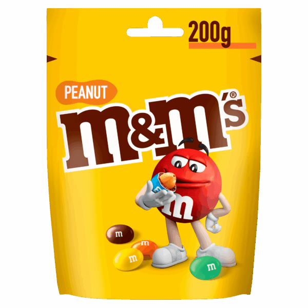 M&M'S Pinda chocolade snoepjes zak - PLUS