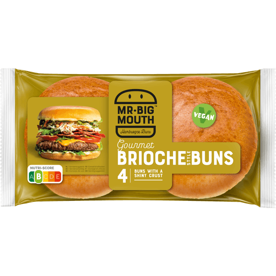 MR BIG MOUTH Hamburger bun brioche 4 st. - Dirk