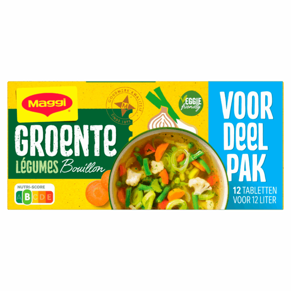 Maggi Bouillon Groente Veg 12 Blokjes - PLUS