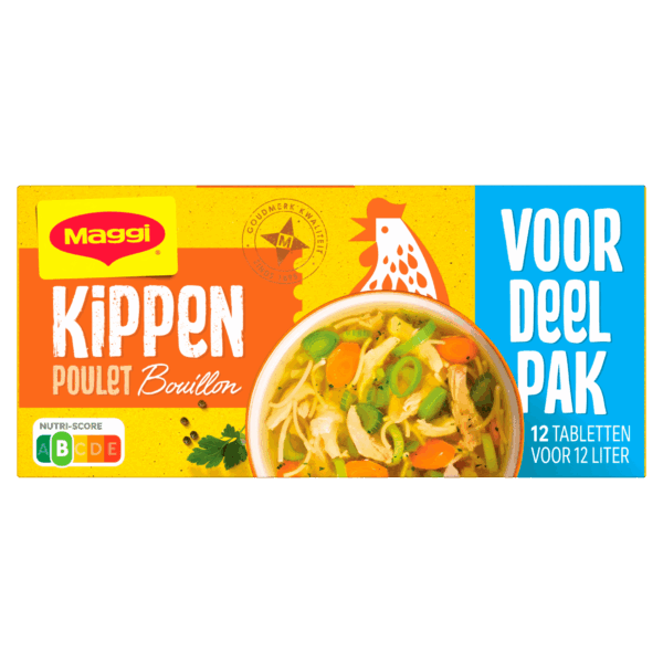 Maggi Bouillon kippen 12 blokjes - PLUS