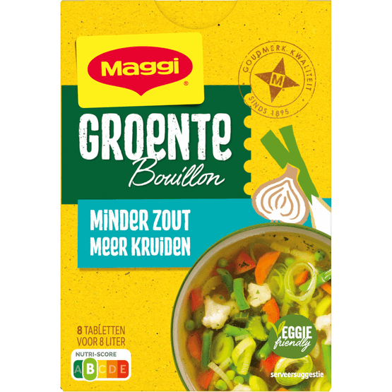 Maggi Bouillonblokjes groente minder zout - Dirk