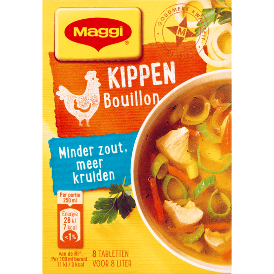 Maggi Bouillonblokjes kip-minder zout - Dirk