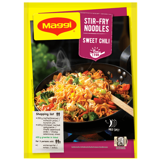 Maggi Roerbaknoedels sweet chili - Dirk