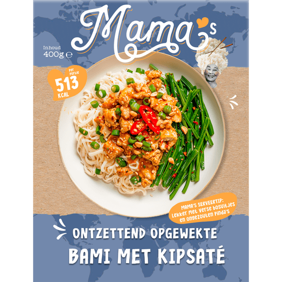 Mama's Kipsate met bami en boontjes - Dirk