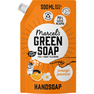 Marcel's Green Soap Orange Jasmine Handzeep Refill Pack - JUMBO