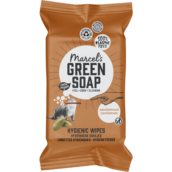Marcel's Green Soap Reinigingsdoekjes sandalwood cardamom - Dirk