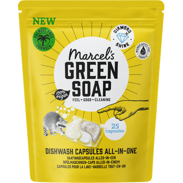 Marcel's Green Soap Vaatwascapsules Alles-in-Een 25 Stuks - JUMBO