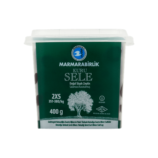 Marmar Gedroogde zwarte olijven in pekel - Dirk