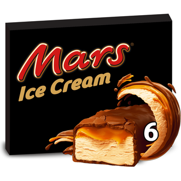 Mars ijs repen melkchocolade karamel 6-pack - JUMBO