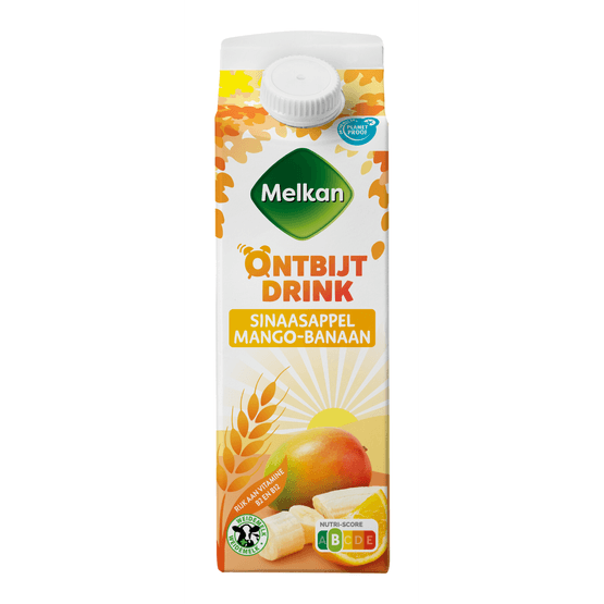 Melkan Drinkontbijt sinaasappel-mango-banaan - Dirk