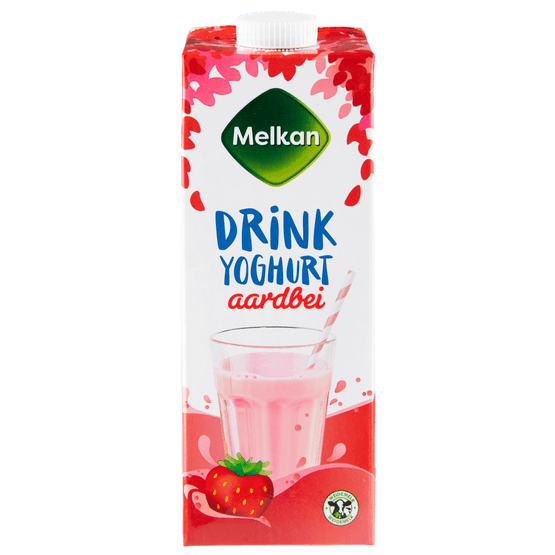 Melkan Drinkyoghurt aardbei - Dirk