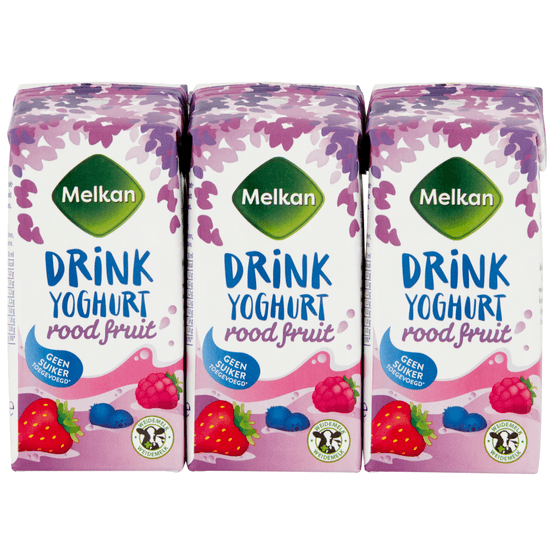 Melkan Drinkyoghurt rode vruchten - Dirk