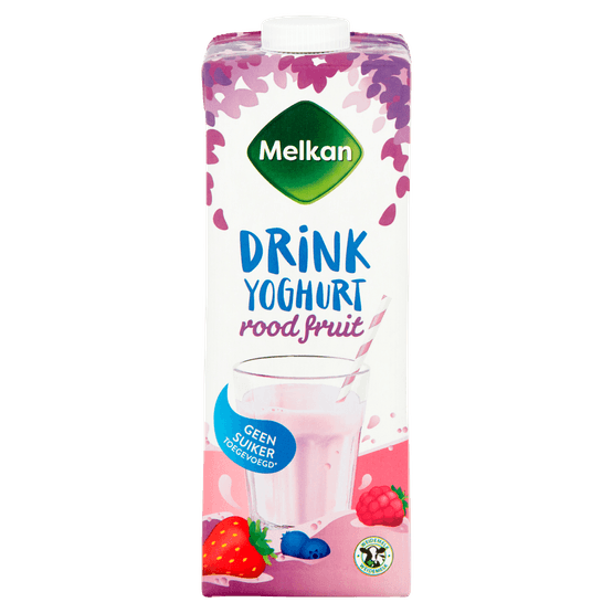 Melkan Drinkyoghurt rood fruit - Dirk