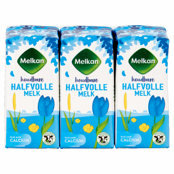 Melkan Houdbare Halfvolle Melk 6x200ml - PLUS