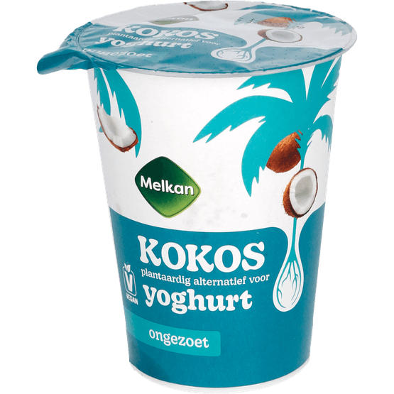 Melkan Kokosyoghurt plantaardig 6% - Dirk