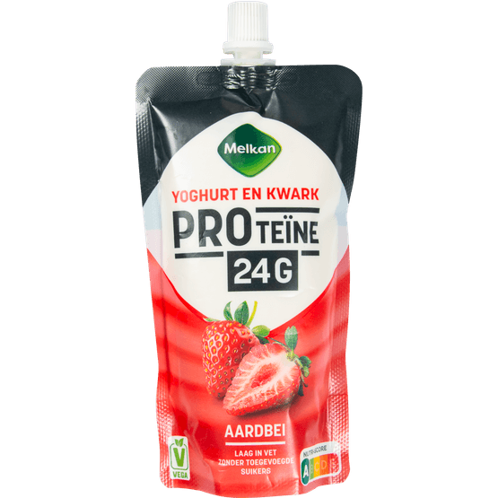 Melkan Protein pouch aardbei - Dirk
