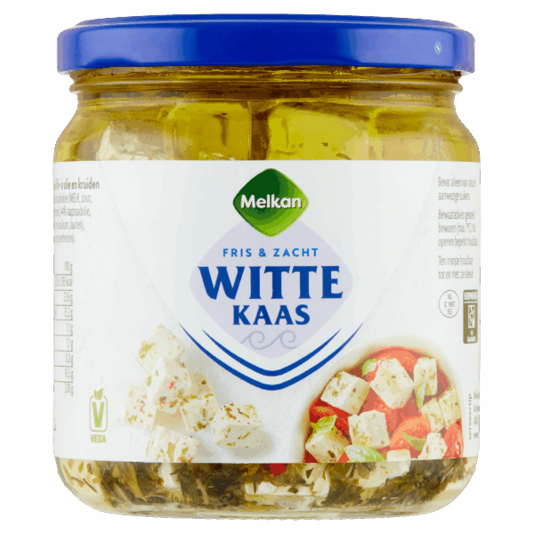 Melkan Witte Kaasblokjes in Olie met Kruiden - PLUS