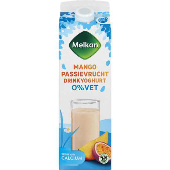 Melkan Zuiveldrink mango-passievrucht 0% vet - Dirk