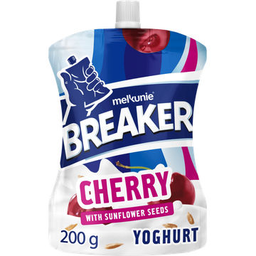Melkunie Breaker Originals Cherry Yoghurt with Sunflower Seeds - JUMBO