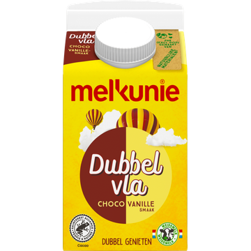 Melkunie Dubbel Vla Choco Vanille Smaak - JUMBO