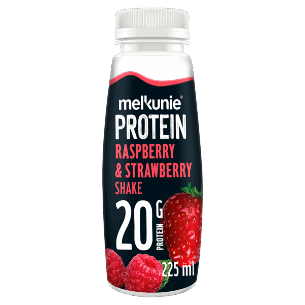 Melkunie Protein shake aardbei framboos - PLUS