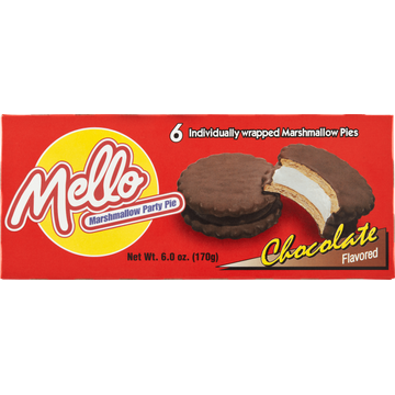 Mello Marshmallow Party Pie Chocolate Flavored - JUMBO