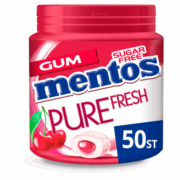 Mentos Gum Pure Fresh Cherry - PLUS