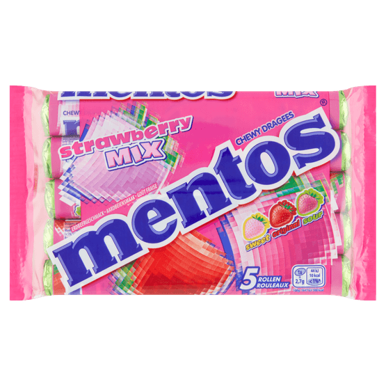 Mentos Strawberry 5 stuks - Dirk