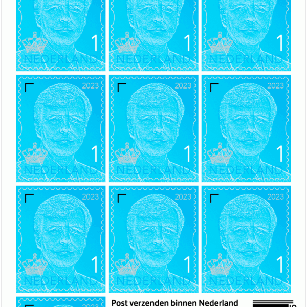 Merkloos Postzegels Koning Willem Alexander - PLUS