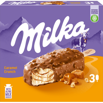 Milka Caramel Crunch Stick 3 x 90 ml - JUMBO