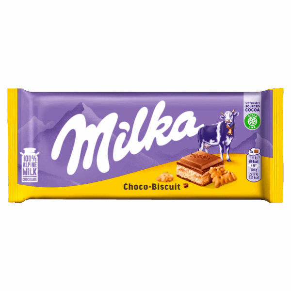 Milka Chocoladereep choco-biscuit - PLUS